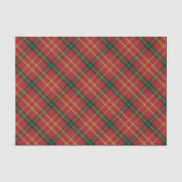 クラシックレッドプレイドクリスマスティッシュペーパー 薄葉紙