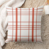 クラシックレッドホワイトプレイドクリスマス クッション (ブランケット)