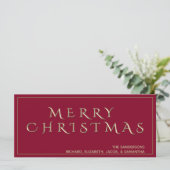 クラシックレッドメリークリスマスカスタムメタリック (スタンド正面)