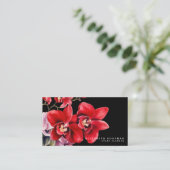 クラシックレッドランズブラックビジネスカード 名刺 (スタンド正面)