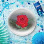 クラシックレッドローズ紙プレート ペーパープレート (パーティー)