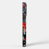 クラシックレッドローズ絵を描ブーケ Case-Mate iPhoneケース (裏面 / 右)