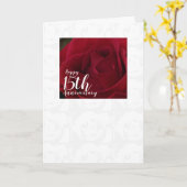 クラシックレッドローズ15結婚周年記念カード カード (黄色い花)