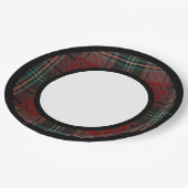 クラシックレッドヴィンテージクリスマス – プライドストライプクリスマス ペーパープレート (アングル)