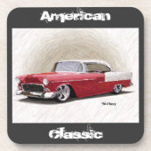 クラシックレッド1956シボクペコースター コースター (正面)