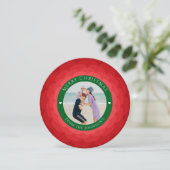 クラシックレッド&グリーンメリークリスマスフローラ シーズンカード (スタンド正面)