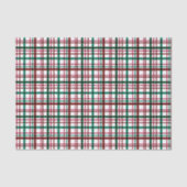 クラシックレッド・グリーン・プレイド・クリスマス 薄葉紙 (正面)