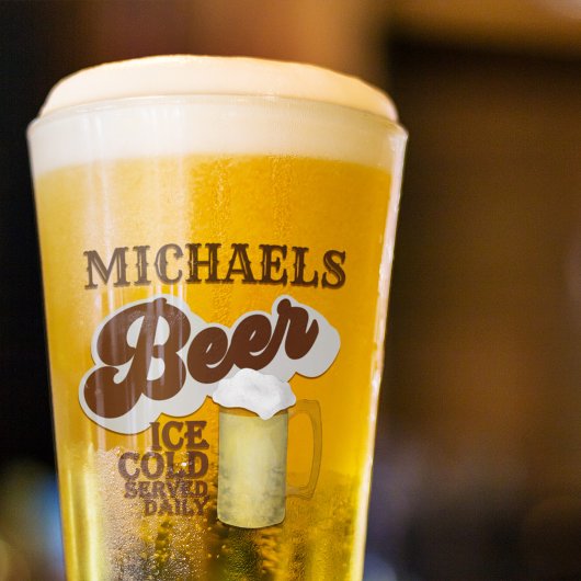 クラシックレトロガパーソナライズされたラス タンブラーグラス