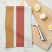クラシックレトロストライプシャワーカーテン洗い布 キッチンタオル (四つ折り)