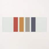 クラシックレトロストライプシャワーカーテン洗い布 ヨガマット (正面(横))