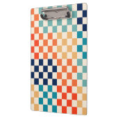 クラシックレトロチェッ市松模様にクボードのパターンB クリップボード (左)