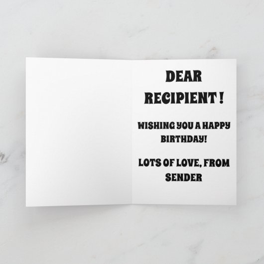 クラシックレトロトラックあなたはの誕生日クラシックカード カード (内部)