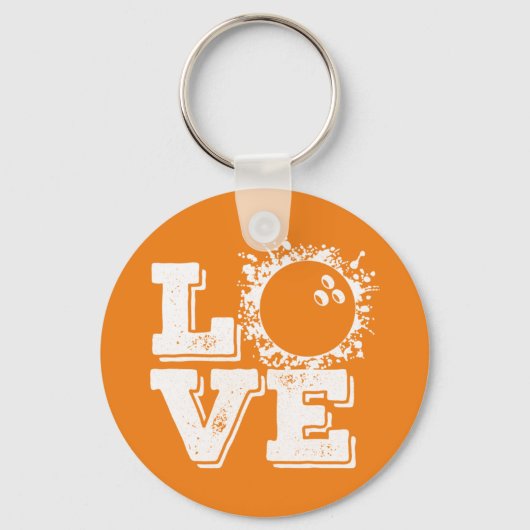 クラシックレトロボーリングヴィンテージティー キーホルダー (正面)