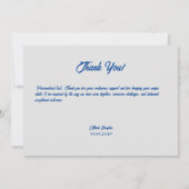 クラシックレトロヴィンテージ手書きサンキューカード サンキューカード (裏面)