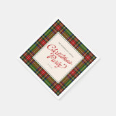 クラシックレトロ台本メリークリスマスパーティー スタンダードカクテルナプキン (角)