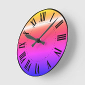 クラシックレトロ壁時計 ラウンド壁時計 (傾斜)