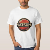 クラシックレトロDatsunロゴ Tシャツ (正面)