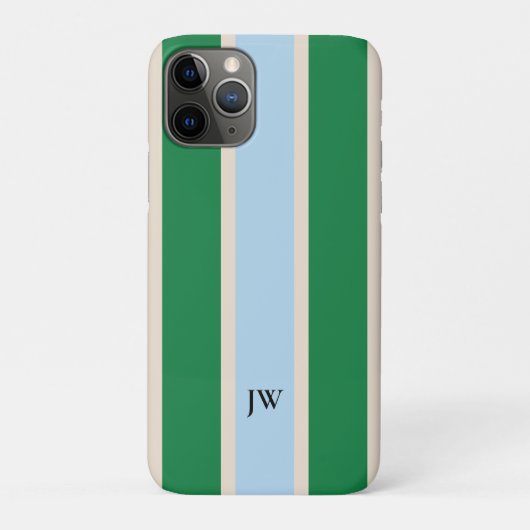 クラシックレーシングストライプモノグラムフォンケース Case-Mate iPhoneケース (裏)
