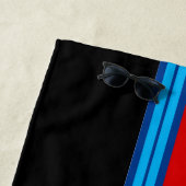 クラシックレーシングストライプ ビーチタオル (インサイチュ)