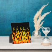 クラシックレーシングフレイズ無地のオンブラック フォトプラーク (インサイチュ)