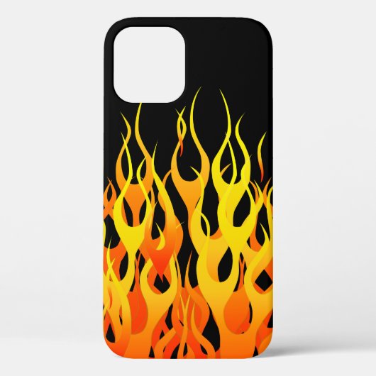 クラシックレーシングフレイムオンブラック Case-Mate iPhoneケース (裏面)