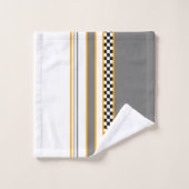 クラシックレースをテーマにした バスタオルセット (ウォッシュタオル)