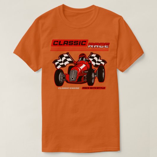 クラシックレーススタイル Tシャツ (デザイン正面)