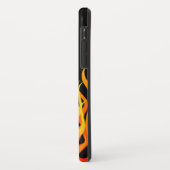 クラシックレースフレイムピンストライプズオンブラック Case-Mate iPhoneケース (裏面/左)