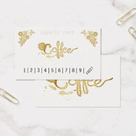 クラシックロイヤリティコーヒーのパンチカード