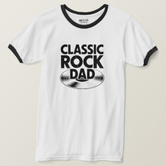 クラシックロック好きなパパ用リンガーTシャツ - メンズTシャツ Tシャツ