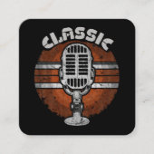 クラシックロック スクエア名刺 (正面)