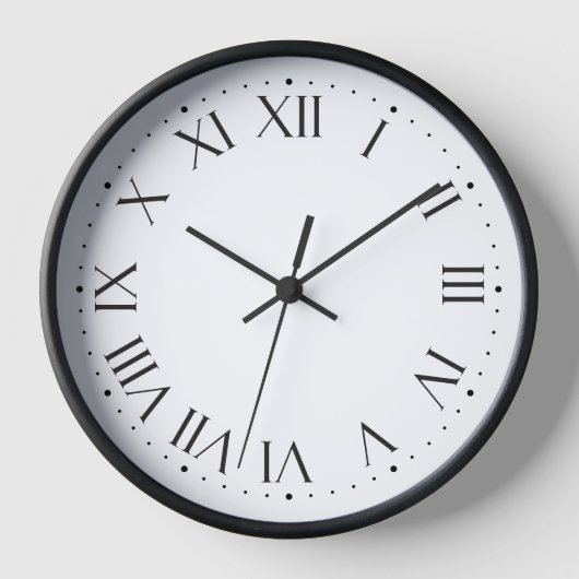 クラシックローマ数字の壁のクロ⏰スタイリッシュック 壁時計 (正面)