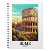 クラシックローマItalyコロッセウムヒストリック ノートブック (正面)