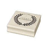 クラシックローレルリース名前をカスタムするエクリリスブック ラバースタンプ (スタンプ)