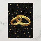 クラシックロ結婚ープ 箔招待状 (裏面)