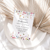 クラシックワイルドカラフルフローラヌエストラボダ結婚ズ 招待状