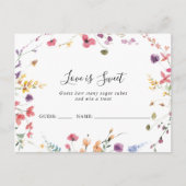 クラシックワイルドカラフルフローラ数カード数の推測 ポストカード (正面)