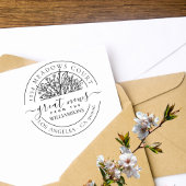 クラシックワイルドフラワーズファミリー差出人住所 ラバースタンプ