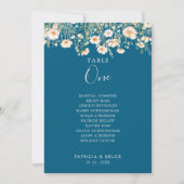 クラシックワイルドフラワーテーブル第1座席表 招待状 (正面)