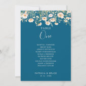 クラシックワイルドフラワーテーブル第1座席表 招待状 (裏面)