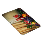 クラシックワインと果物の絵画静養 マグネット (右側)