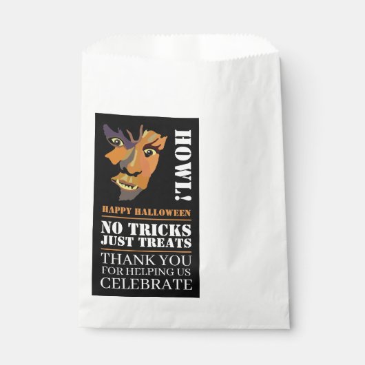 クラシックワーウルフ、ハローウィンパーティ フェイバーバッグ (正面)