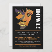 クラシックワーウルフ、ハローウィンパーティ 招待状 (正面)