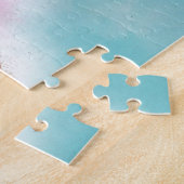 クラシックヴァイオリンレディーピンク&ブルーヴィンテージアート ジグソーパズル (側面)