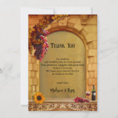 クラシックヴィネヤードフォ結婚ト サンキューカード (裏面)