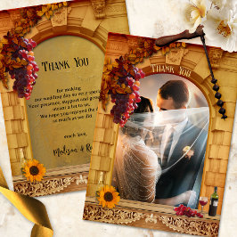 クラシックヴィネヤードフォ結婚ト サンキューカード