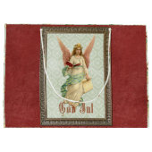 クラシックヴィンエレガントテージビクトリアンクリスマスエンジェル ラージペーパーバッグ (裏面)