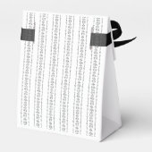 クラシックヴィンエレガントテージ結婚式モノグラム フェイバーボックス (裏面サイド)