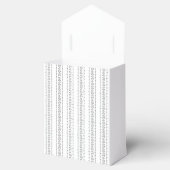 クラシックヴィンエレガントテージ結婚式モノグラム フェイバーボックス (オープン)