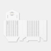 クラシックヴィンエレガントテージ結婚式モノグラム フェイバーボックス (折り畳みなし)